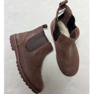 Ugg Australia Callum Chelsea Ankle Suede Slip On Brown Boot Big Kids US 6